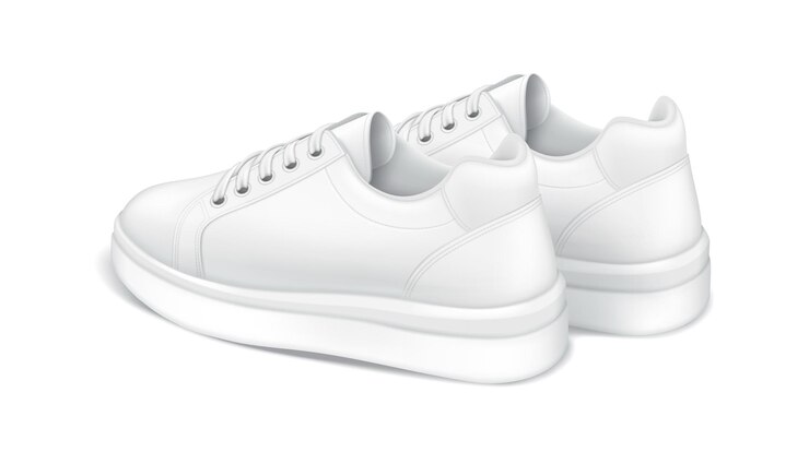 Vettore sneakers per uno stile di vita attivo illustrazione vettoriale realistica