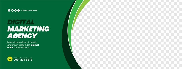 Vettore social media banners facebook copertina foto design vettoriale pubblicità di marketing digitale modificabile