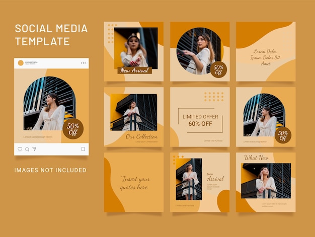 Social Media Fashion Women Puzzle Template Post