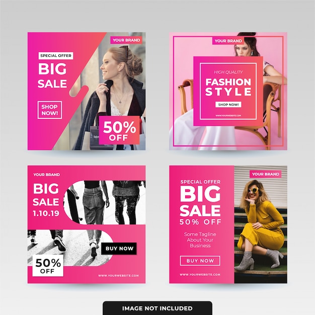 Social Media Post Template Design Pack