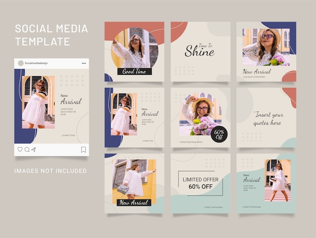 Social media Post Template Fashion Women Puzzle