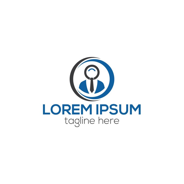 Società di consulenza Illustrazione del modello vettoriale per la progettazione del logo delle risorse umane