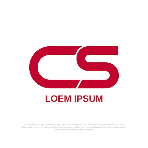 Società di logo moderno CS