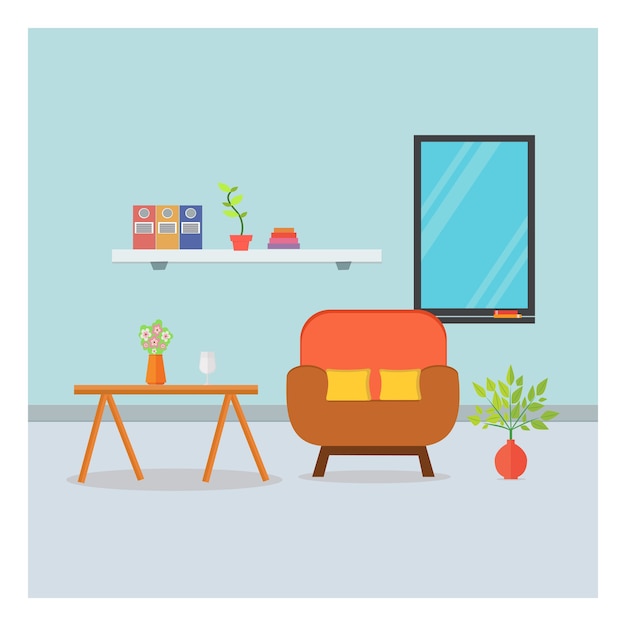 soggiorno design minimalista interno piatto