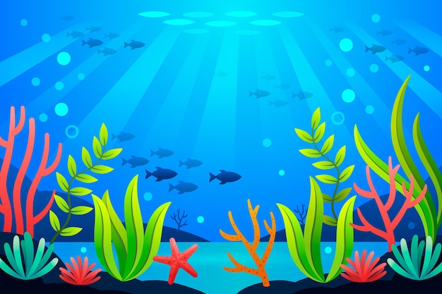 Sotto il mare - sfondo per le videoconferenze