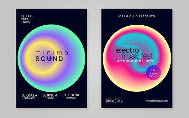 Sound Banner Dance And Exhibition Design Modello Creativo Per
