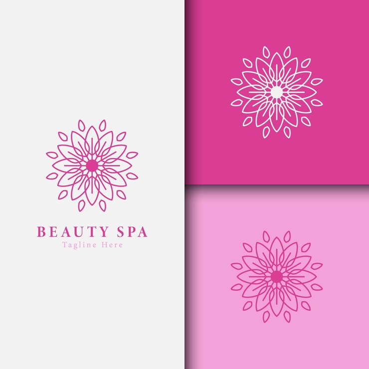 Vettore spa e bellezza vettore logo