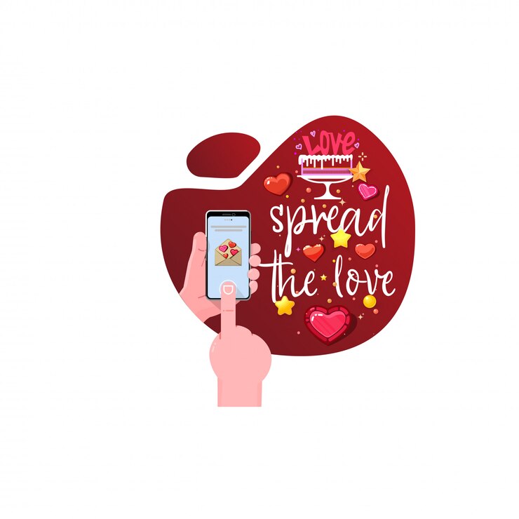 Vettore spargi l'amore