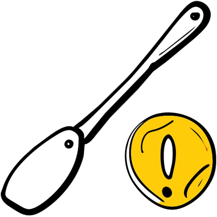 Vettore spatola icona doodle riempimento