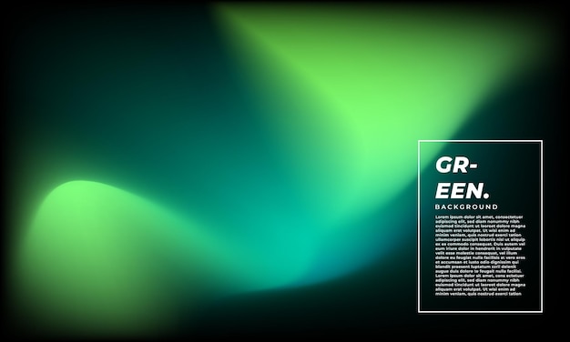 Spazio di copia del modello di sfondo a maglia di gradiente verde fluido per la pagina di destinazione o il banner del poster