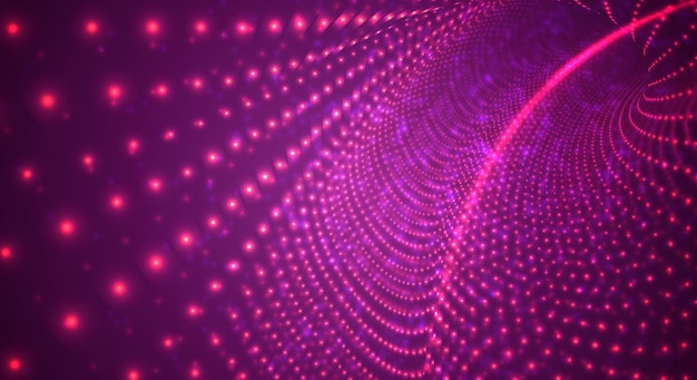 Spazio di sfondo vettoriale 3D astratto lampeggia tunnel e vortici