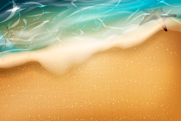 Spiaggia d'estate.