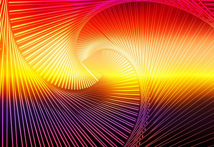 Spirale d'ardore marrone-rosso-arancio porpora