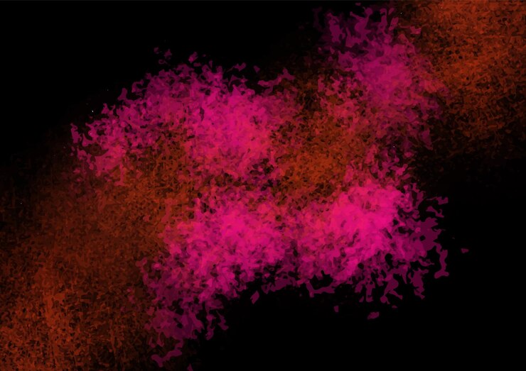 Vettore splash di miscela di polvere colorata con sfondo scuro