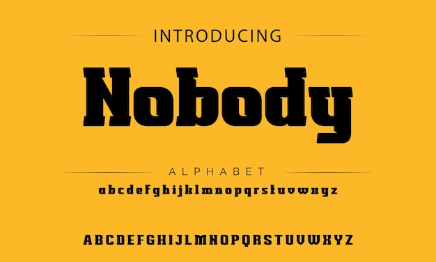 Sport Modern Italic Alphabet Font Typography font in stile urbano per la tecnologia logo cinematografico digitale