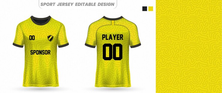 Sport Polo tshirt jersey modello vettoriale disegno anteriore e posteriore