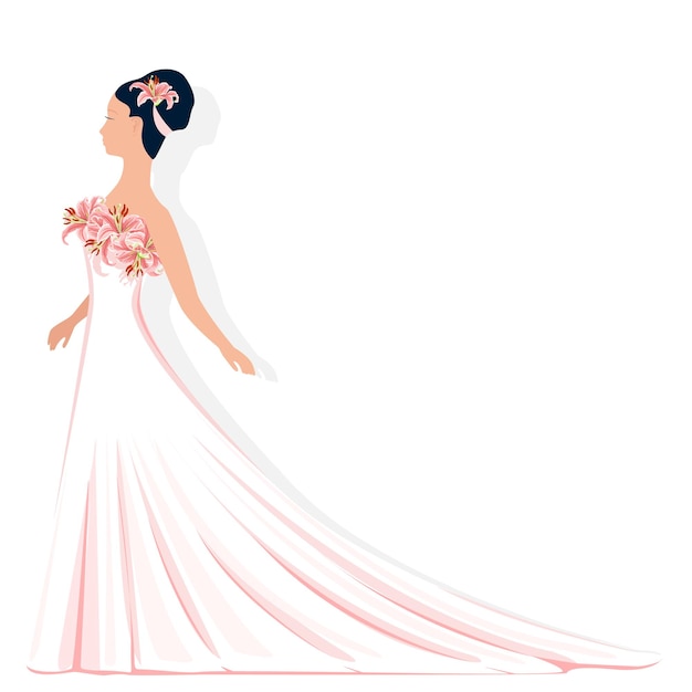 sposa in abito di pizzo