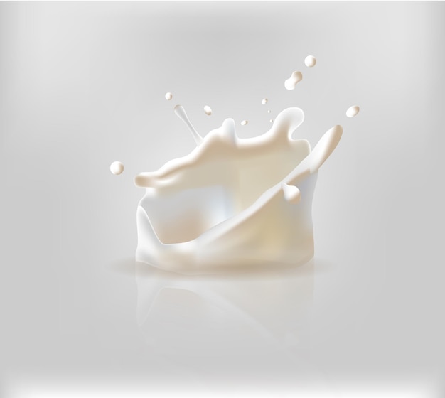 spruzzata di consistenza del latte
