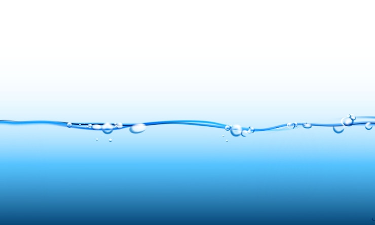 Vettore spruzzi d'acqua e bolle di increspatura