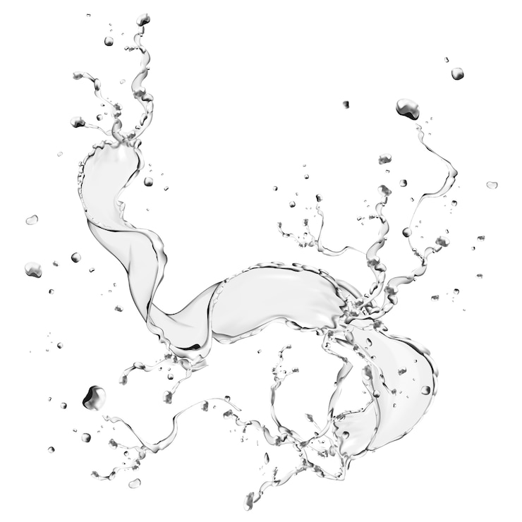 Vettore spruzzi d'acqua elemento di design illustrazione