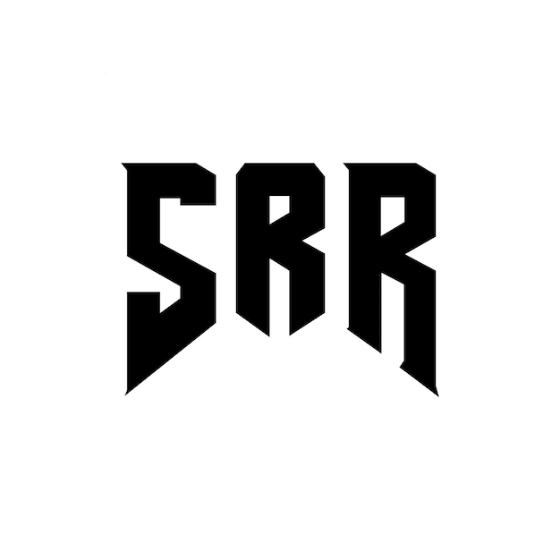 SRR letter logo design per società tecnologica SRR logo design combinazione di colori bianco e nero SRR logo SRR vettore SRR design SRR icona SRR alfabeto SRR tipografia logo design
