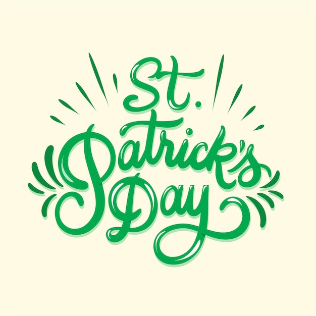 St disegnati a mano. lettere del giorno di patrick