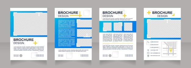 Stabilire il design di una brochure vuota per l'equità del marchio