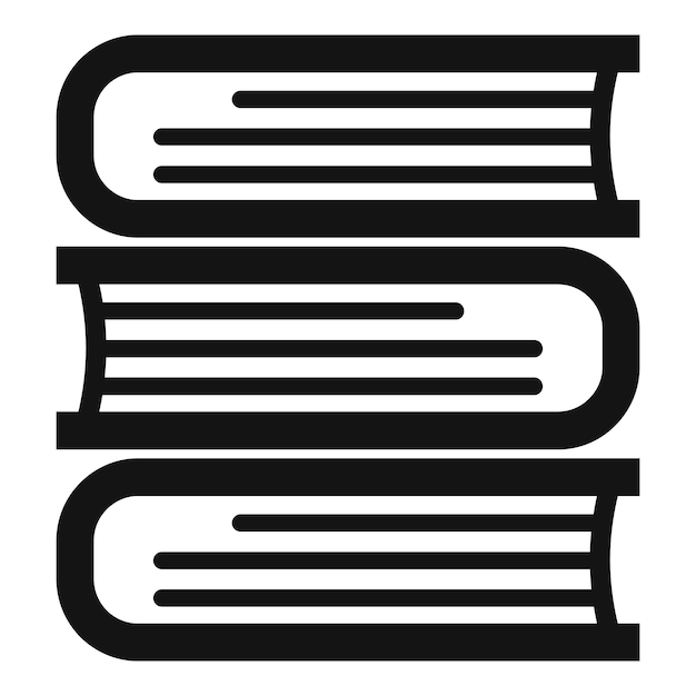 Stack di tre libri che rappresentano l'istruzione e la conoscenza