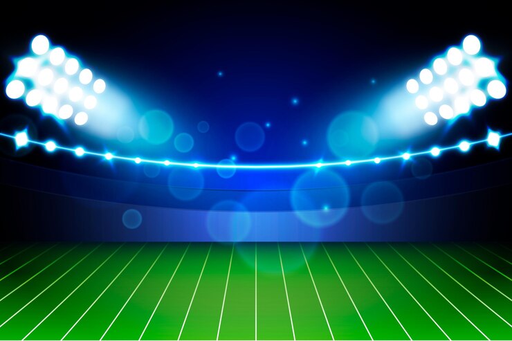 Vettore stadio di football americano realistico