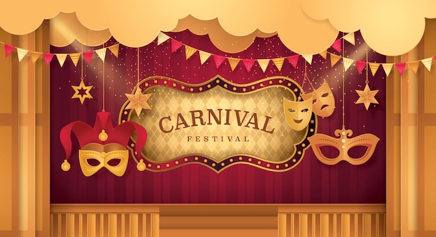 Stage di Premium Curtains con Circus Frame, Carnival festival