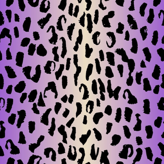 Stampa animalier leopardo neon senza cuciture