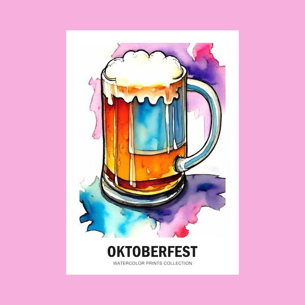 Stampa del poster dell'Okroberfest bavarese