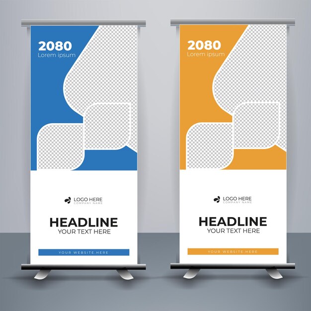 StampaModello moderno di banner roll up