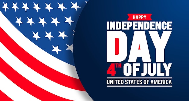 Stati Uniti d'America Giorno dell'Indipendenza Celebrazione sfondo 4 luglio felice giorno dell'indipendenza