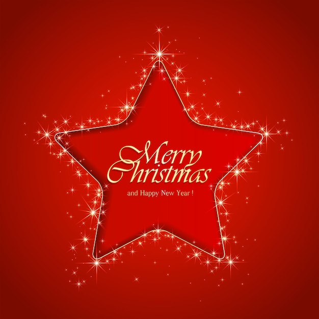 Stella su sfondo rosso