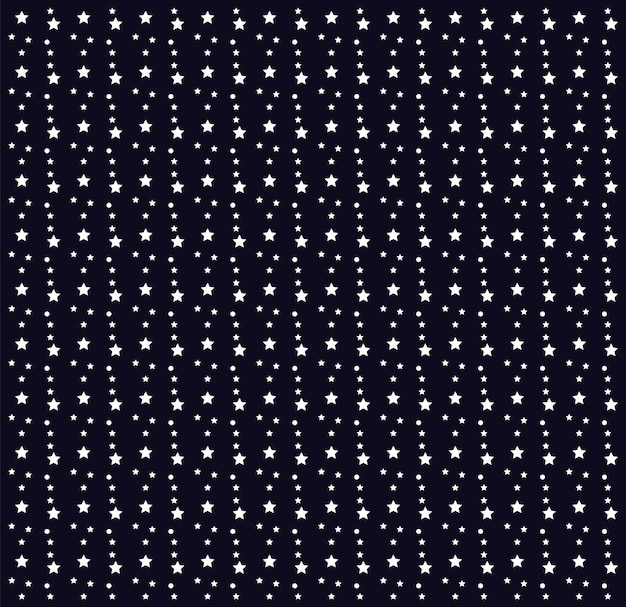 Stelle bianche su sfondo blu scuro illustrazione vettoriale