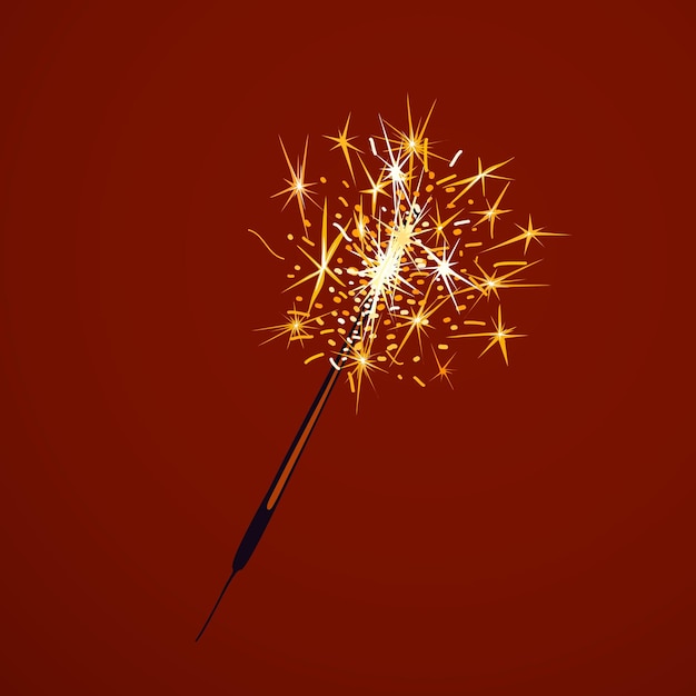 Stelle filanti per le vacanze. Luci di Natale. Illustrazione festiva.