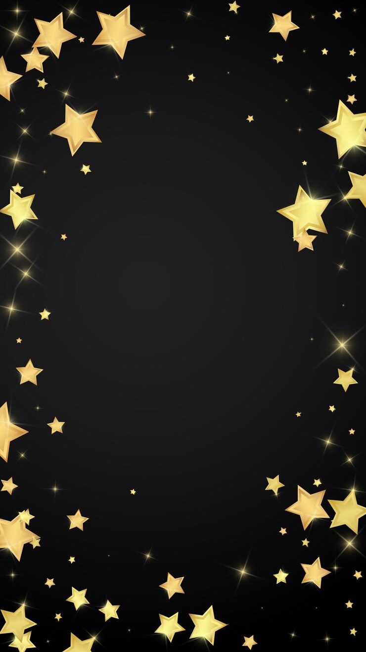 Vettore stelle magiche sovrapposte al vettore stelle dorate sparse