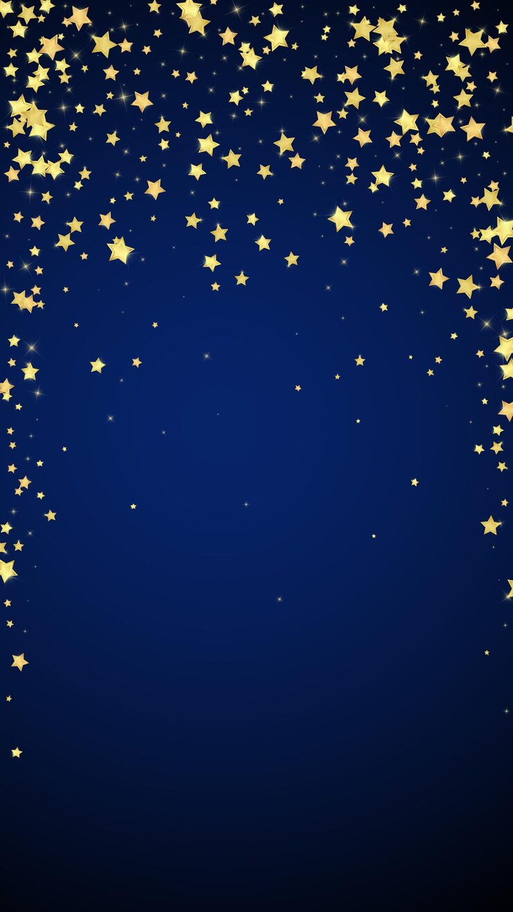 Vettore stelle magiche sovrapposte al vettore stelle dorate sparse
