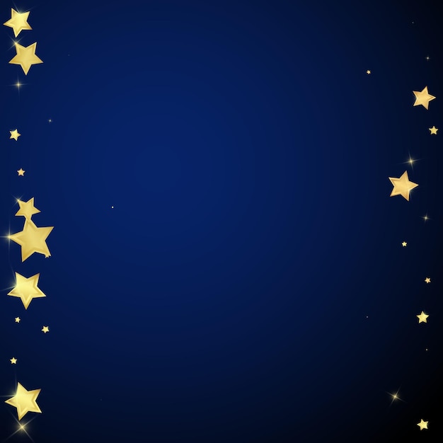 Stelle magiche sovrapposte al vettore Stelle dorate sparse