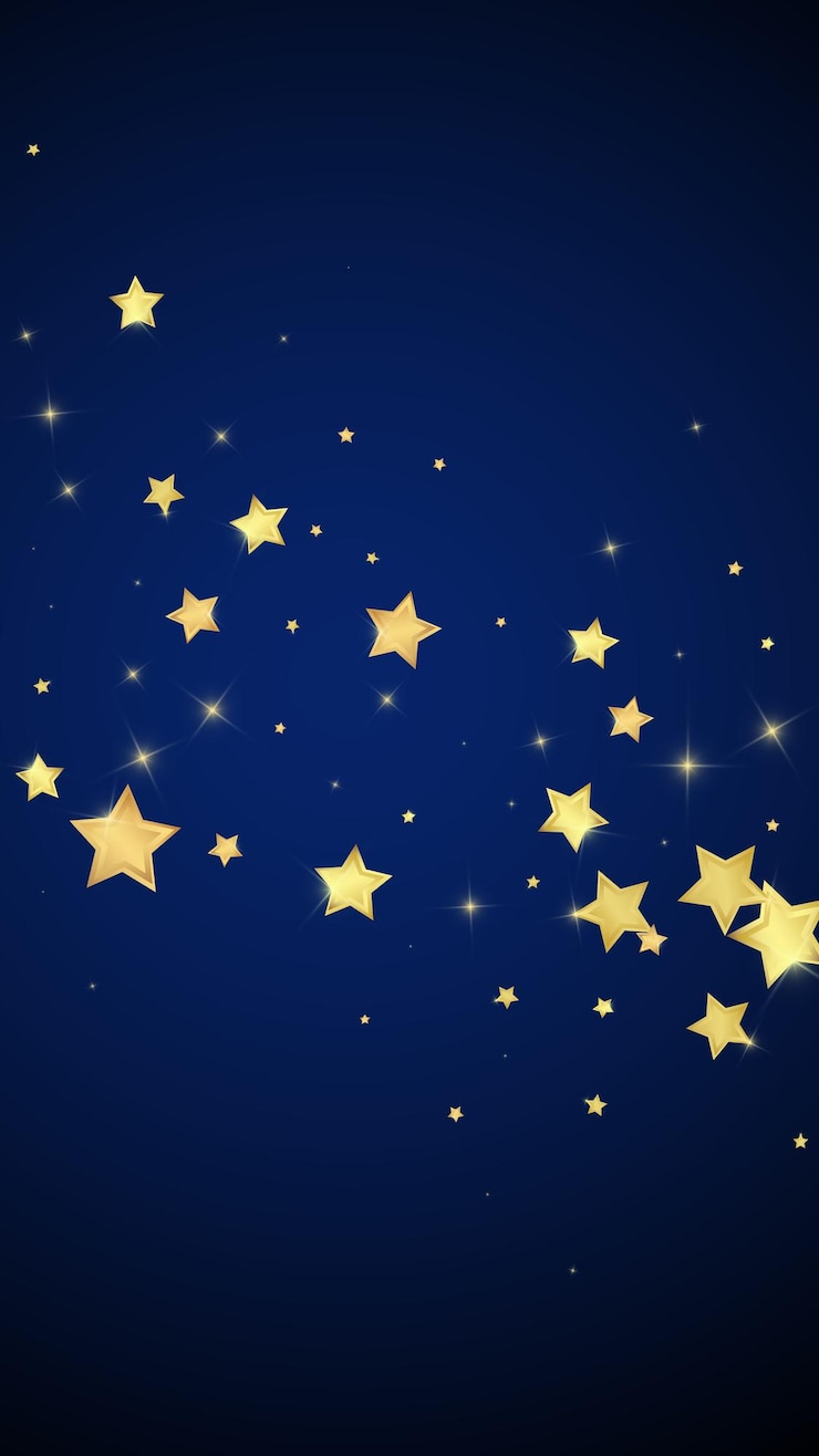 Vettore stelle magiche sovrapposte al vettore stelle dorate sparse