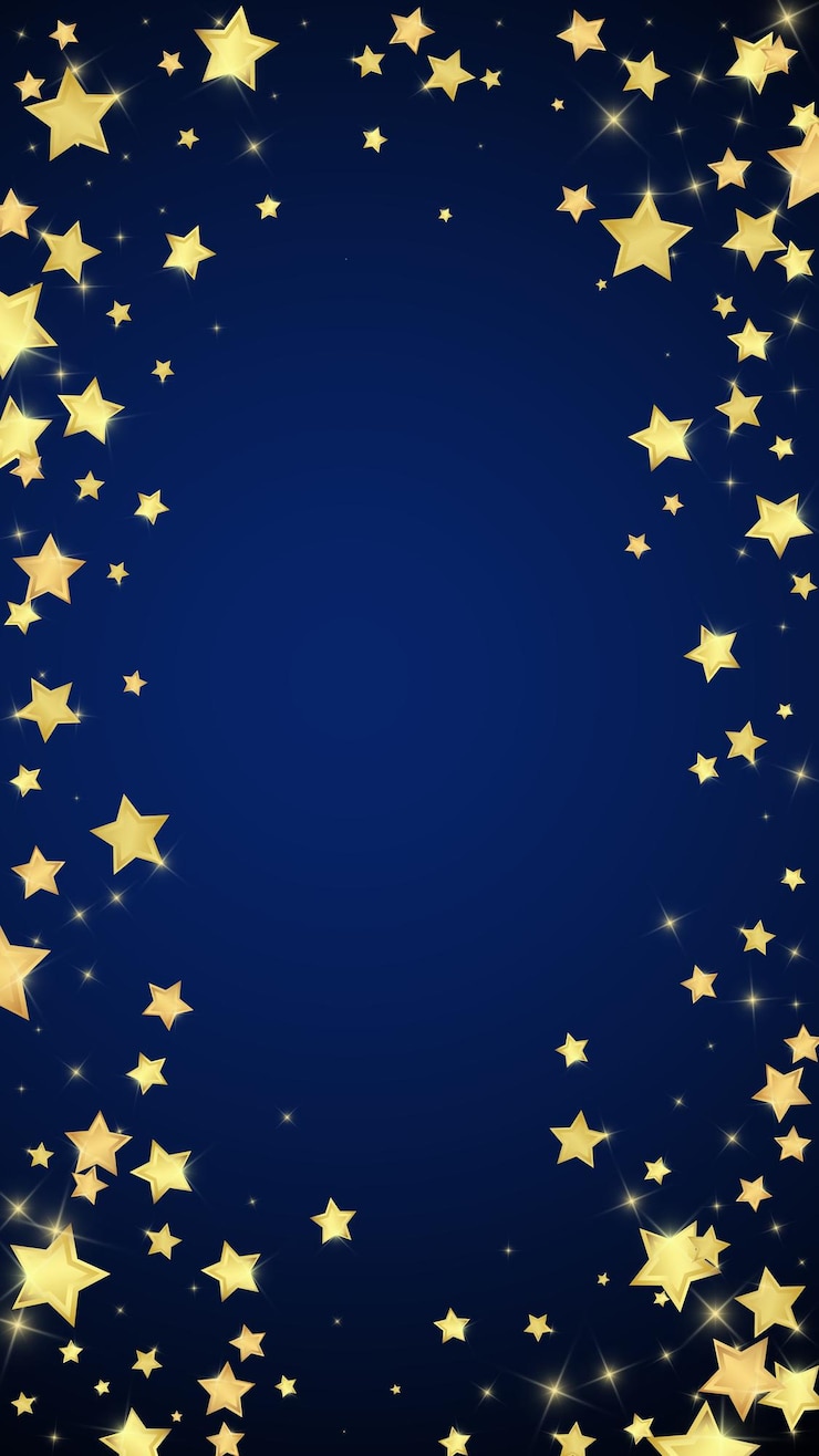 Vettore stelle magiche sovrapposte al vettore stelle dorate sparse