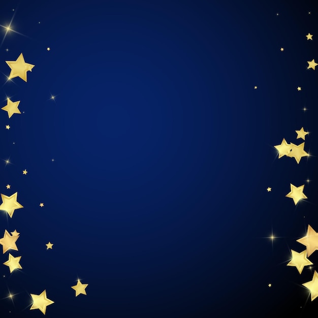 Stelle magiche sovrapposte al vettore Stelle dorate sparse