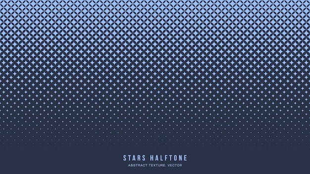 Stelle Mezzetinte Motivo Vettoriale A Scacchi Stelle Forme Bordo Blu Sfondo Astratto Scacchi Sbiadito Caduta Particelle Trama Sottile Mezzo Tono Contrasto Grafica Minimalista Geometrica Ampia Carta Da Parati