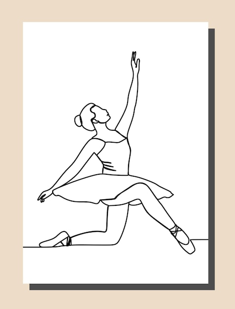 stile ballerina Linea continua arte