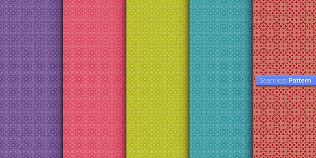 Stile cinese modello geometrico arco dell'arcobaleno sfondo arte contemporanea stile simmetrico minimo per carta da parati involucro tessuti tessuti abbigliamento souvenir superficie modello vettoriale senza cuciture