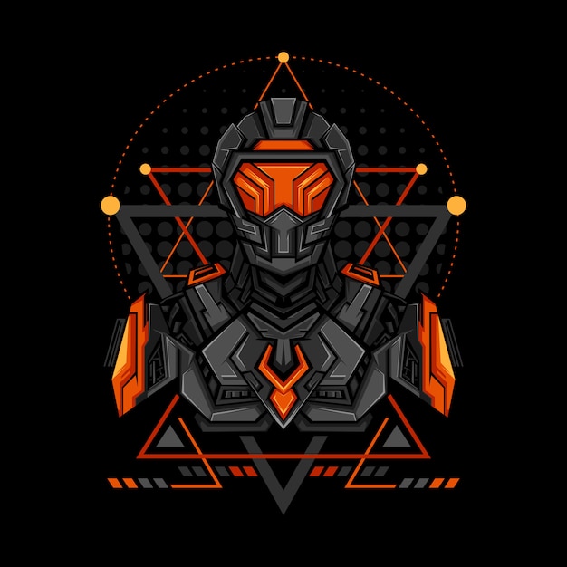 Stile Cyborg Geometry di guerra