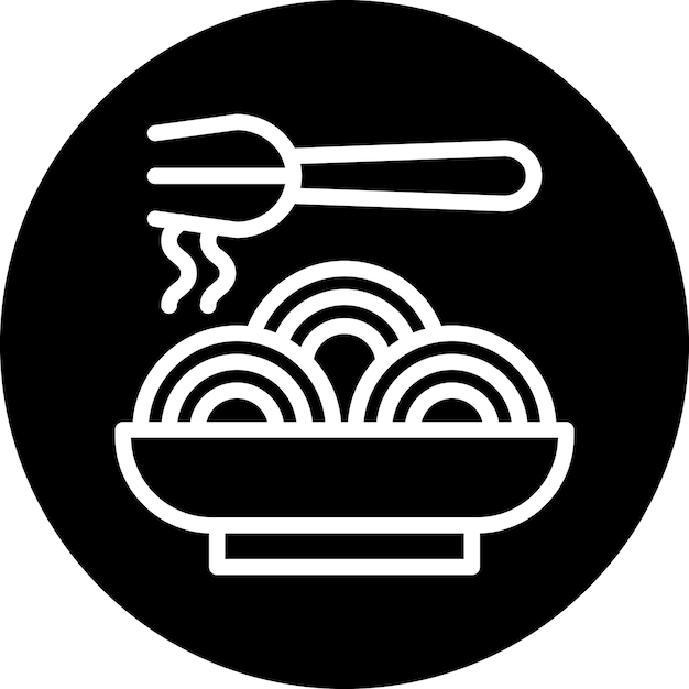 Stile dell'icona degli spaghetti