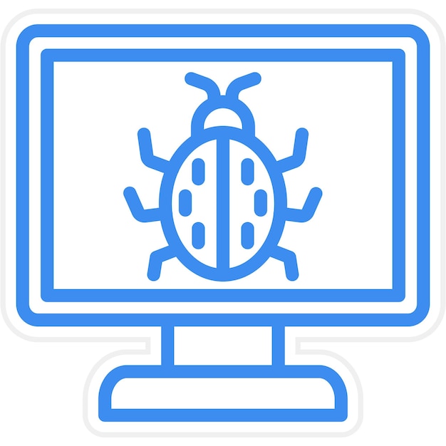 Stile dell'icona del bug del computer