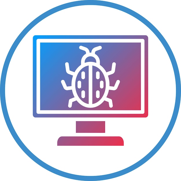 Stile dell'icona del bug del computer